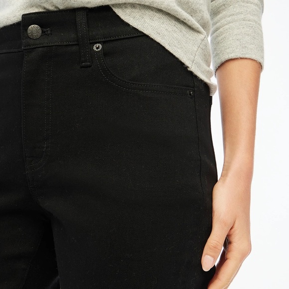 J. Crew Petite curvy essential straight black jean in all-day stretch Size 33P - Picture 2 of 7